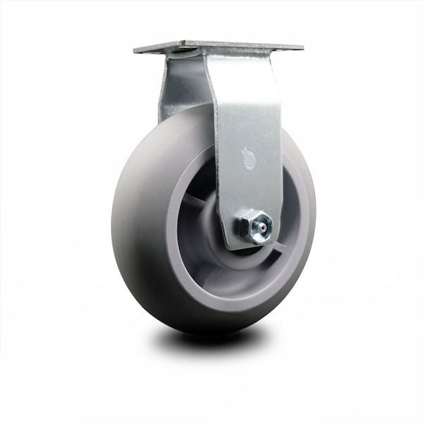6 Inch Thermoplastic Rubber Wheel Rigid Caster with Ball Bearing SCC